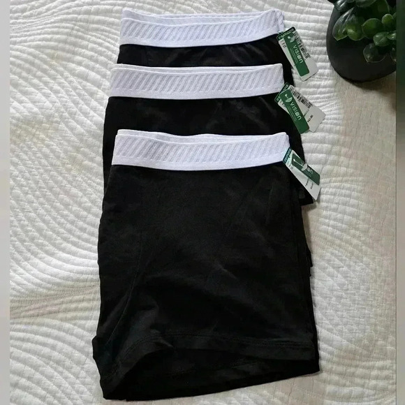 NWT Set of 3 Men's Boxer Briefs XL Le31 by Simons Black with White Waistband - Picture 9 of 9